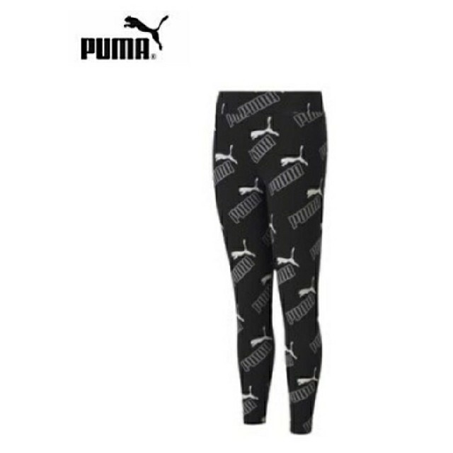 PUMA(プーマ)のレギンス 総柄ロゴ PUMA レディースのレッグウェア(レギンス/スパッツ)の商品写真