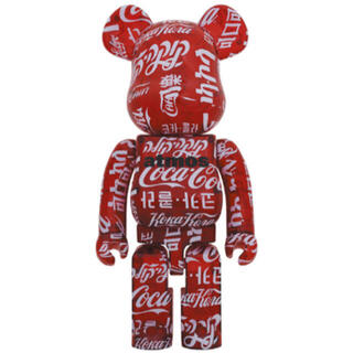 BE@RBRICK atmos×Coca-Cola CLEAR RED1000％(その他)