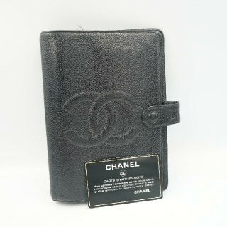 シャネル(CHANEL)のCHANEL シャネル キャビアスキン ココマーク アジェンダMM 手帳カバー(その他)