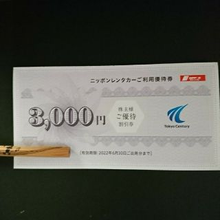 かみなり様専用 ニッポンレンタカーご利用優待券3000円分(その他)