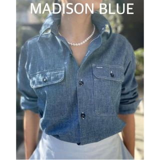 ◆美品◆MADISON BLUEマディソンブルーHAMPTONシャンブレーシャツ