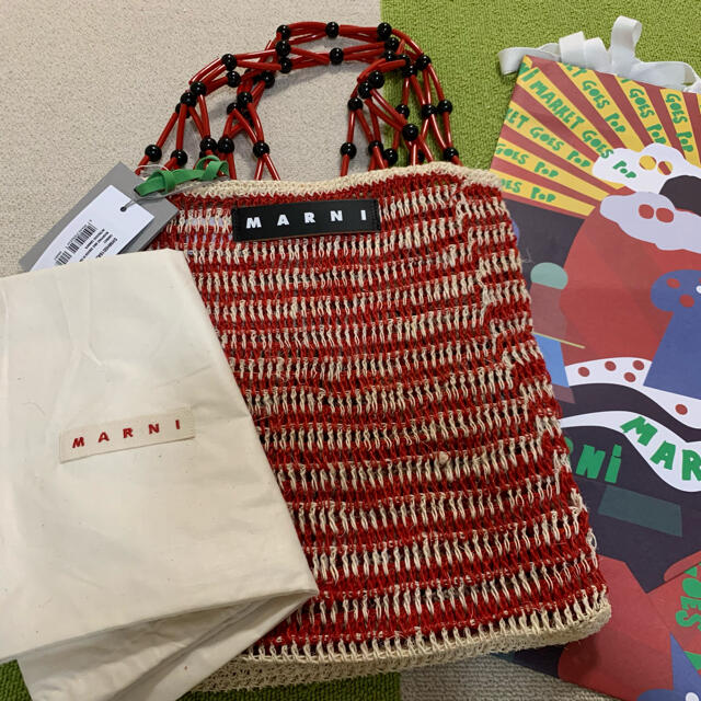 値下げしました✨ マルニ MARNI かご バッグ  ショルダーストラップ