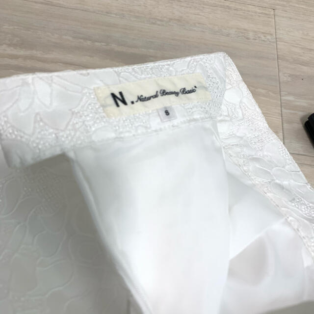 N.Natural beauty basic(エヌナチュラルビューティーベーシック)の美品♡ ナチュラルビューティーベーシック　レース　スカート レディースのスカート(ミニスカート)の商品写真