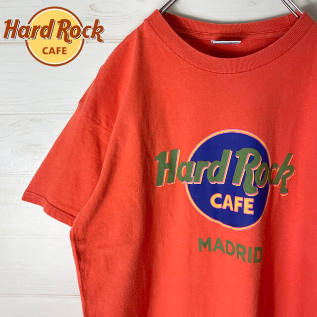 HardRock ハードロックカフェ　tシャツ デカロゴ　古着　USA製　90s メンズのトップス(Tシャツ/カットソー(半袖/袖なし))の商品写真