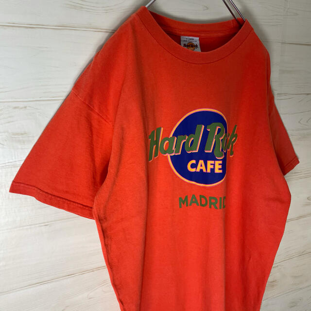 HardRock ハードロックカフェ　tシャツ デカロゴ　古着　USA製　90s メンズのトップス(Tシャツ/カットソー(半袖/袖なし))の商品写真