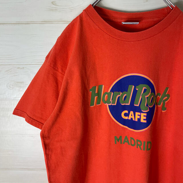 HardRock ハードロックカフェ　tシャツ デカロゴ　古着　USA製　90s メンズのトップス(Tシャツ/カットソー(半袖/袖なし))の商品写真