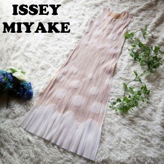 イッセイミヤケ(ISSEY MIYAKE)の【極美品】イッセイミヤケ ISSEY MIYAKE ロングワンピース(ロングワンピース/マキシワンピース)