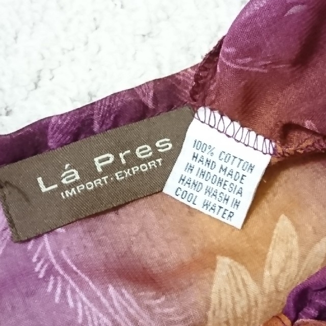 ［4080］シャツ ブラウス 花柄ピンクパープル レディースのトップス(シャツ/ブラウス(長袖/七分))の商品写真