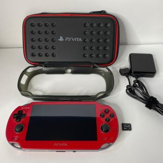 プレイステーションヴィータ(PlayStation Vita)のSONY PSVITA 本体 PCH-1000 コズミックレッド(携帯用ゲーム機本体)