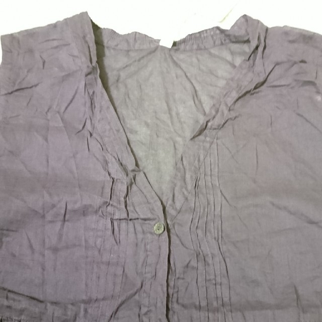 ［4089］シャツ ブラウス ブラウン レディースのトップス(シャツ/ブラウス(半袖/袖なし))の商品写真