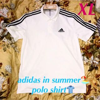 アディダス(adidas)のadidas アディダス III  in summer‼️夏用ポロシャツ XL(ポロシャツ)