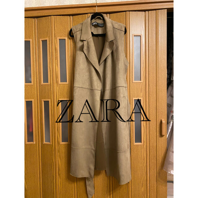 ZARA ベロア生地ロングベスト