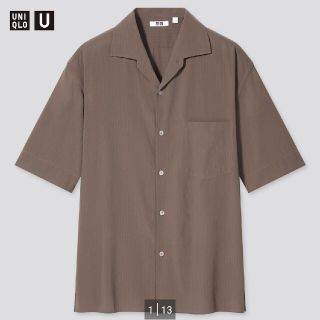 ユニクロ(UNIQLO)のユニクロU 2021 オープンカラーシャツ(シャツ)