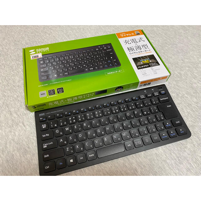 サンワサプライ ワイヤレス キーボード　SKB-WL32BK スマホ/家電/カメラのPC/タブレット(PC周辺機器)の商品写真