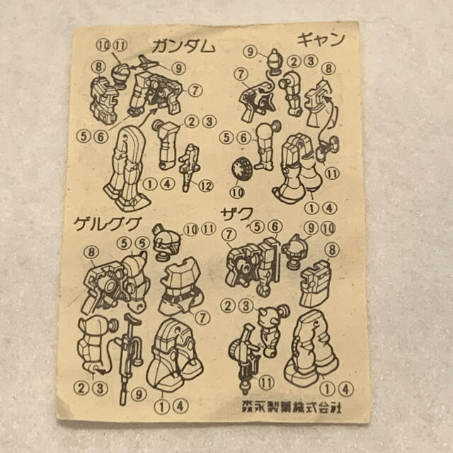 森永チョコスナック 機動戦士ガンダム【量産ザク】昭和50年代 バンダイ製
