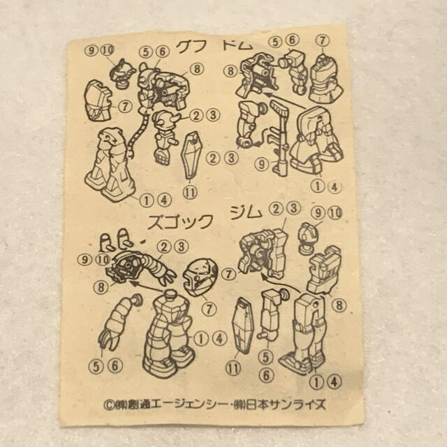 森永チョコスナック 機動戦士ガンダム【量産ザク】昭和50年代 バンダイ製