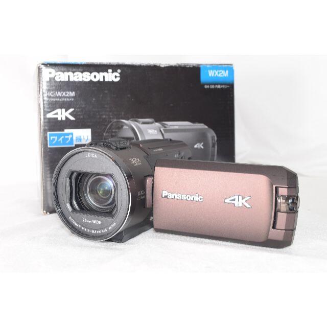Panasonic(パナソニック)のインコのそら様☆Panasonic HC-WX2M ブラウン64GB☆1年保証付 スマホ/家電/カメラのカメラ(ビデオカメラ)の商品写真