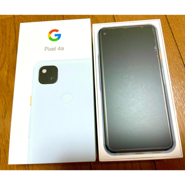 GooglePixel4a（Barely Blue)SIMフリー - スマートフォン/携帯電話