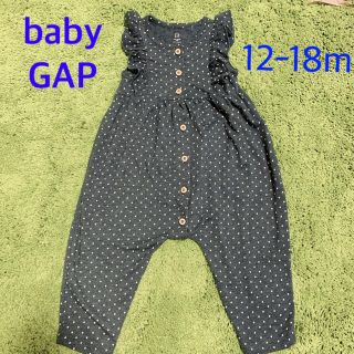 ベビーギャップ(babyGAP)のベビーギャップ　ドットフリルロンパース (ロンパース)