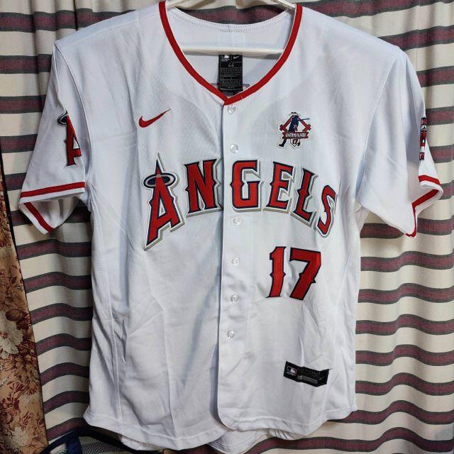 MLB エンゼルス Angels 大谷翔平 直刺繍 ユニフォーム白 ワッペン