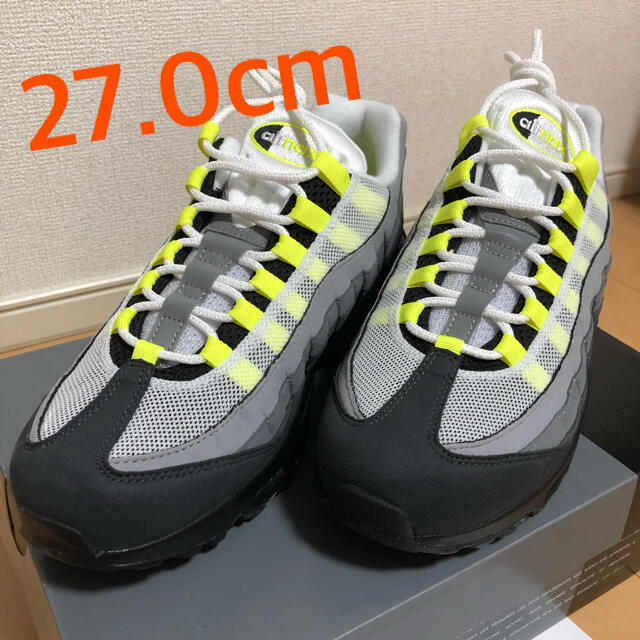 NIKE(ナイキ)の27.0cm AIR MAX 95 Neon  イエローグラデ エアマックス95 メンズの靴/シューズ(スニーカー)の商品写真