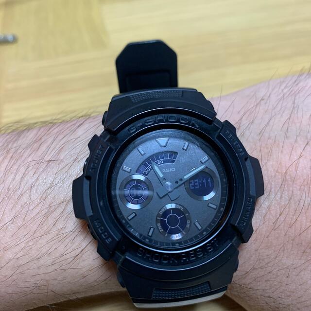 G-SHOCK(ジーショック)の【オールブラック】 G-SHOCK AW-591BB-1AJF アナデジ メンズの時計(腕時計(デジタル))の商品写真