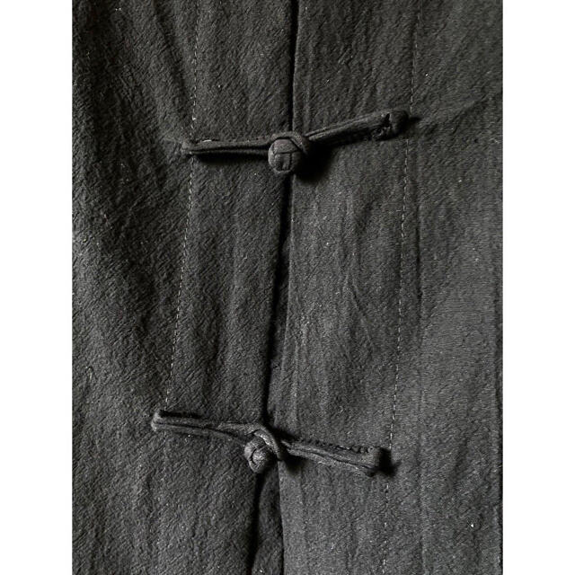 Yohji Yamamoto(ヨウジヤマモト)のdead stock xxxxl 黒 オーバーサイズ カンフー チャイナシャツ メンズのトップス(シャツ)の商品写真