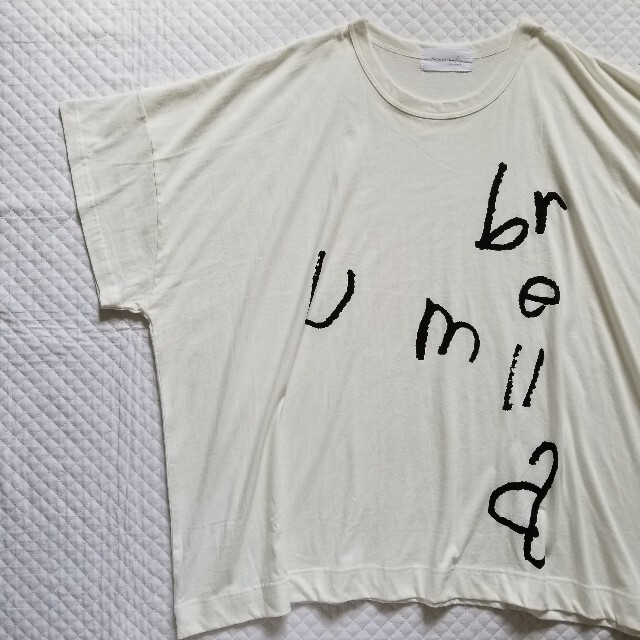 antiqua(アンティカ)のゆうゆ様専用です✨ アンティカ アンブレラロゴT  ブラック×ホワイト レディースのトップス(Tシャツ(半袖/袖なし))の商品写真