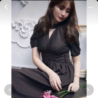 her lip to ♡ striped midi dress(ロングワンピース/マキシワンピース)