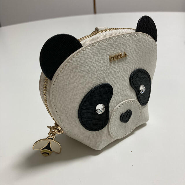 Furla(フルラ)のフルラ　レア! パンダチャーム　ミニポーチ　ミニウォレット　超美品 レディースのアクセサリー(チャーム)の商品写真