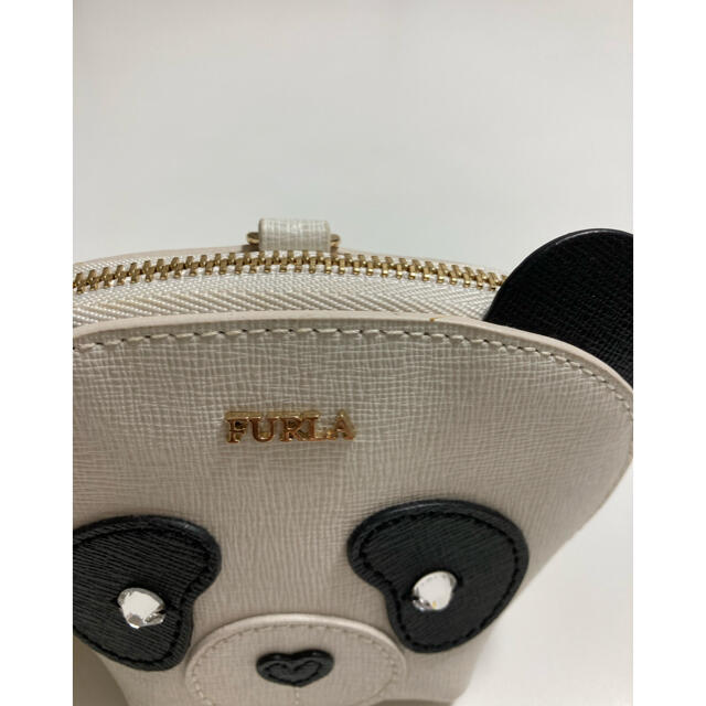 Furla(フルラ)のフルラ　レア! パンダチャーム　ミニポーチ　ミニウォレット　超美品 レディースのアクセサリー(チャーム)の商品写真