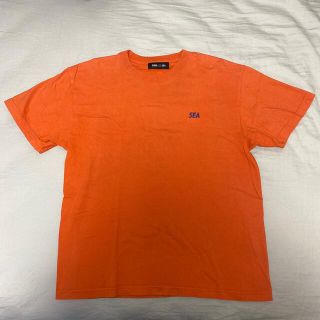 シー(SEA)のWIND AND SEA Tシャツ オレンジ Mサイズ(Tシャツ/カットソー(半袖/袖なし))