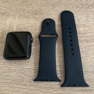 アップルウォッチ(Apple Watch)のApple Watch Series 3 42mm スペースグレー GPSモデル(腕時計(デジタル))