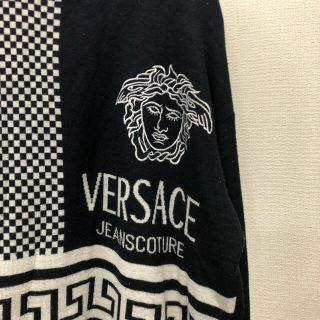 ベルサーチ　VERSACE ロゴ柄　ニット　美品