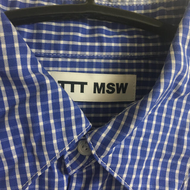 TTT_MSW 20ss 花刺繍　シャツ　ティー 4