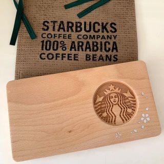 スターバックスコーヒー(Starbucks Coffee)の韓国スタバ　ウッドトレイ(テーブル用品)