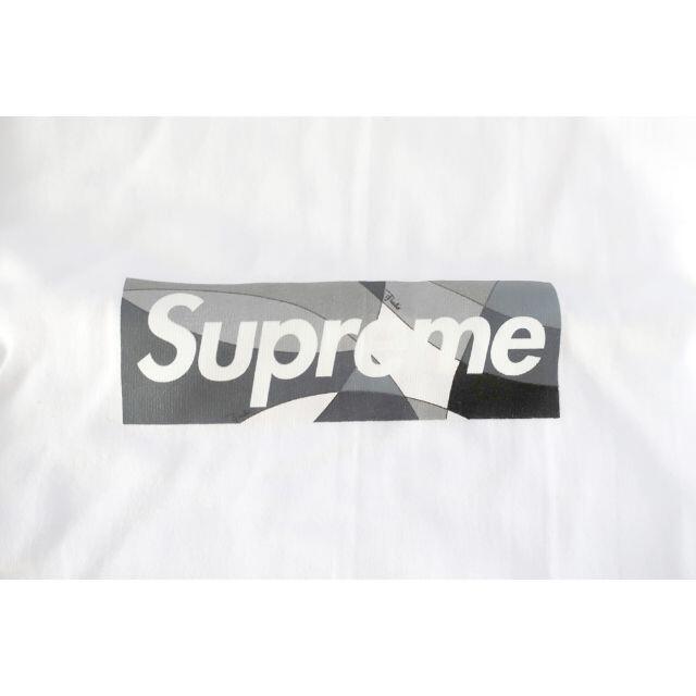 Supreme - (M)Supreme Emilio Pucci Box Logo Tee白/黒