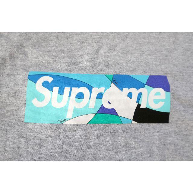 M)Supreme Emilio Pucci Box Logo Tee灰/青