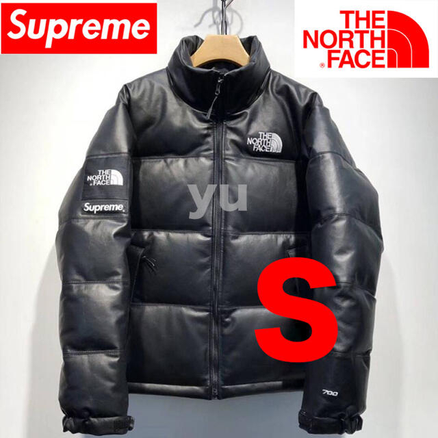 Black S 17AW Supreme The North Face Leat