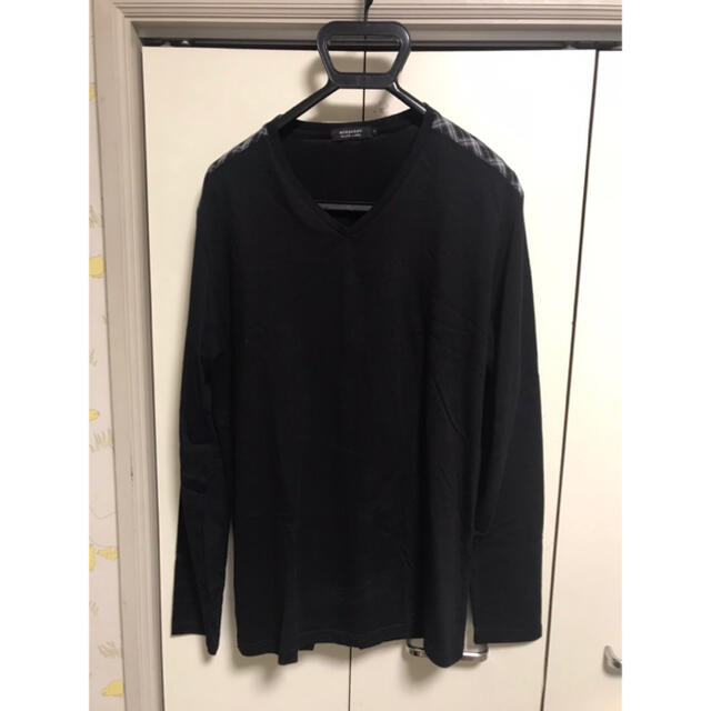 BURBERRY BLACK LABEL(バーバリーブラックレーベル)のバーバリーブラックレーベル　長袖シャツ メンズのトップス(Tシャツ/カットソー(七分/長袖))の商品写真