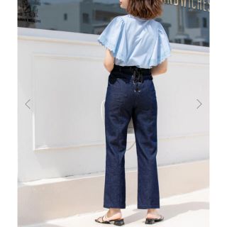 フィフス(fifth)の週末限定値下！【美品・完売アイテム】fifth レースアップデニムパンツ(デニム/ジーンズ)