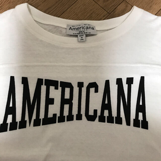 アメリカーナ(AMERICANA)のAMERICANAラグランロゴTシャツ☆アメリカーナ(Tシャツ(長袖/七分))