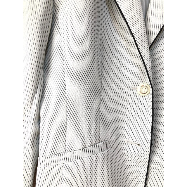THE SUIT COMPANY(スーツカンパニー)の【セットアップ】❤SAVIEM❤ スーツ ジャケット ワンピース 白 春 夏 レディースのフォーマル/ドレス(スーツ)の商品写真