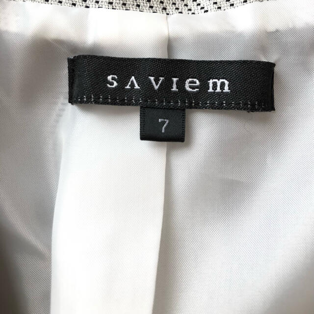 THE SUIT COMPANY(スーツカンパニー)の【セットアップ】❤SAVIEM❤ スーツ ジャケット ワンピース 白 春 夏 レディースのフォーマル/ドレス(スーツ)の商品写真