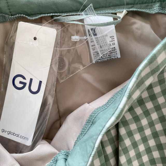 GU(ジーユー)のGU ギンガムチェックストレートパンツ レディースのパンツ(カジュアルパンツ)の商品写真