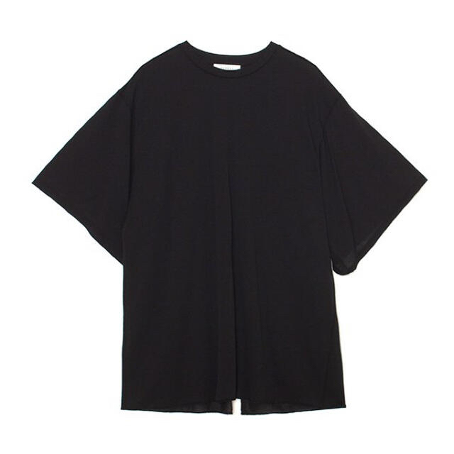 PHEENY(フィーニー)のpheeny Cotton nylon seer s/s tee ブラック レディースのトップス(Tシャツ(長袖/七分))の商品写真