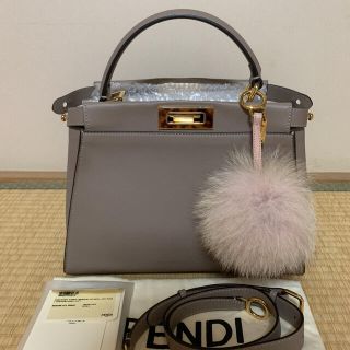 フェンディ(FENDI)のFENDI フェンディ ピーカブー レギュラー ミディアム ベージュ べっ甲(ショルダーバッグ)