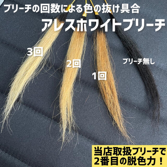 アレスホワイトブリーチ1回分+ブルーブリーチ1回分 コスメ/美容のヘアケア/スタイリング(ブリーチ剤)の商品写真