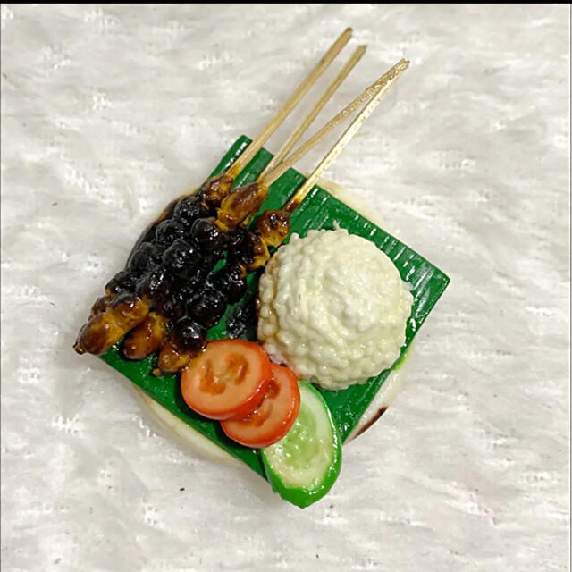 最終価格精巧　ミニチュアマグネット　インドネシア料理4つセット ハンドメイドのおもちゃ(ミニチュア)の商品写真
