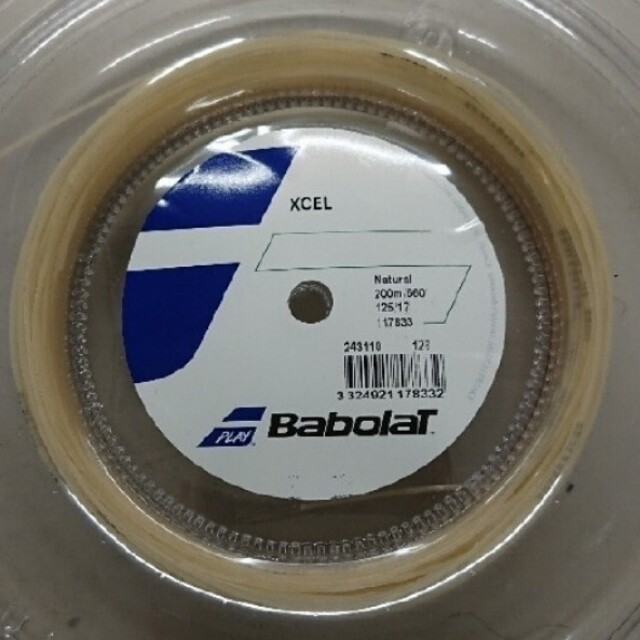 最大51%OFFクーポン 1張分 バボラ Babolat XCEL エクセル 1.25mm テニスガット 